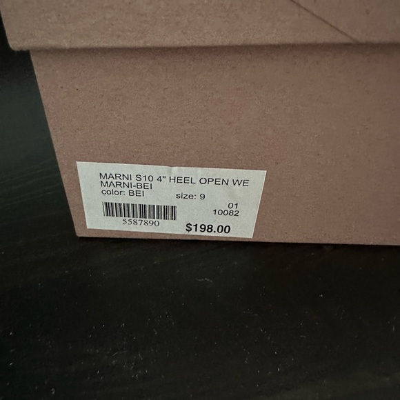 EUC Rosegold Marni Platform Cutout Herl Size 9 - Picture 5 of 5